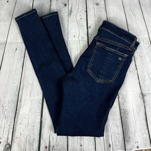 Rag & Bone Nina High Rise Skinny in Marineblu